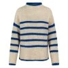 Second Female Ovalis Knit T-Neck Drops Beige