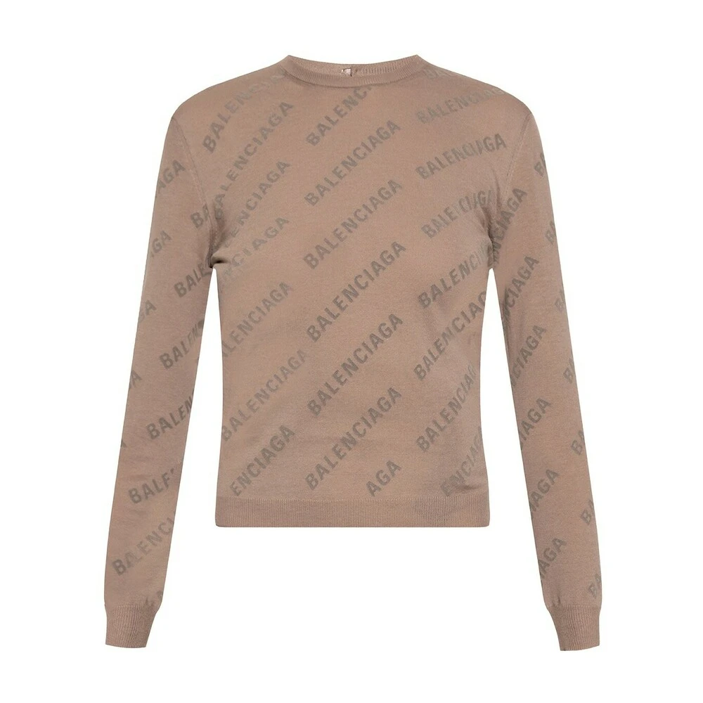 Balenciaga Patterned Sweater Brown - Bilde 4