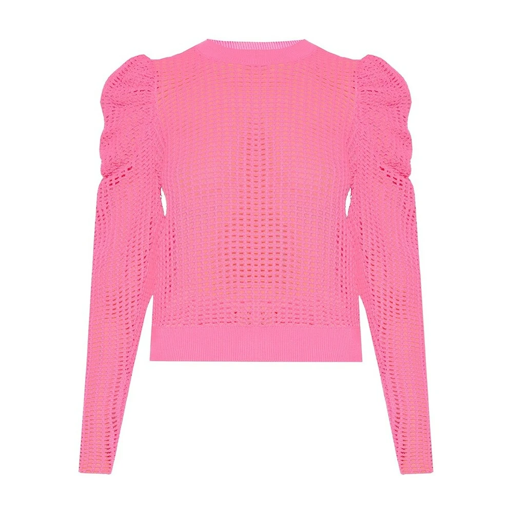 Ulla Johnson ‘Delaney’ Openwork Sweater Pink - Bilde 3