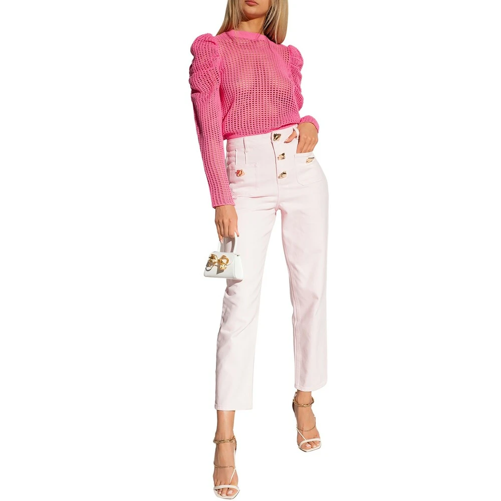 Ulla Johnson ‘Delaney’ Openwork Sweater Pink - Bilde 5