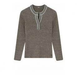 Gustav V-neck Knitwear Brown