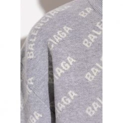 Balenciaga Patterned Sweater Gray