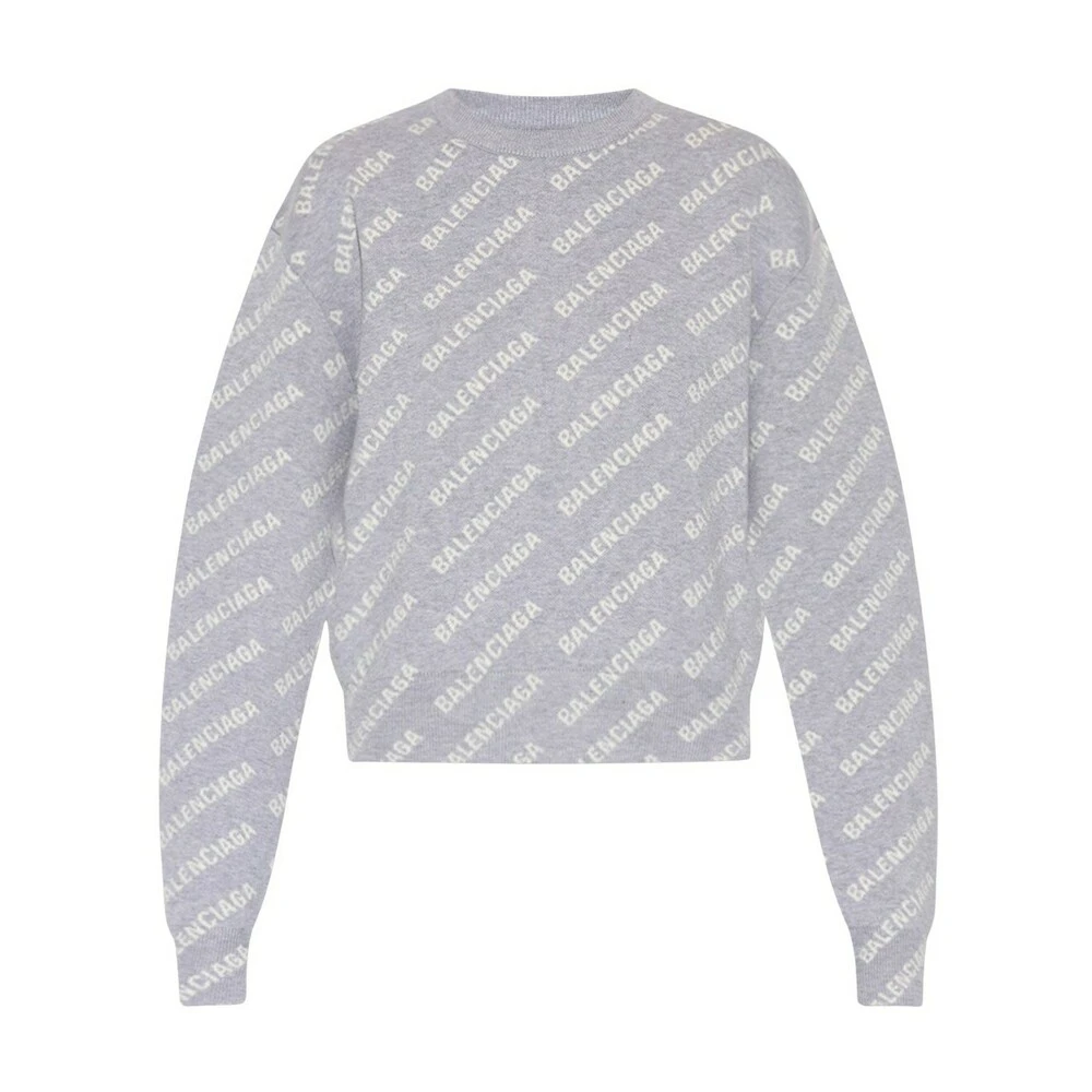Balenciaga Patterned Sweater Gray - Bilde 4