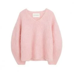 By Malene Birger V-neck Knitwear Pink