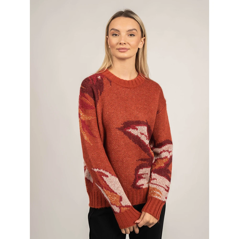 Patrizia Pepe Round-neck Knitwear Red - Bilde 6