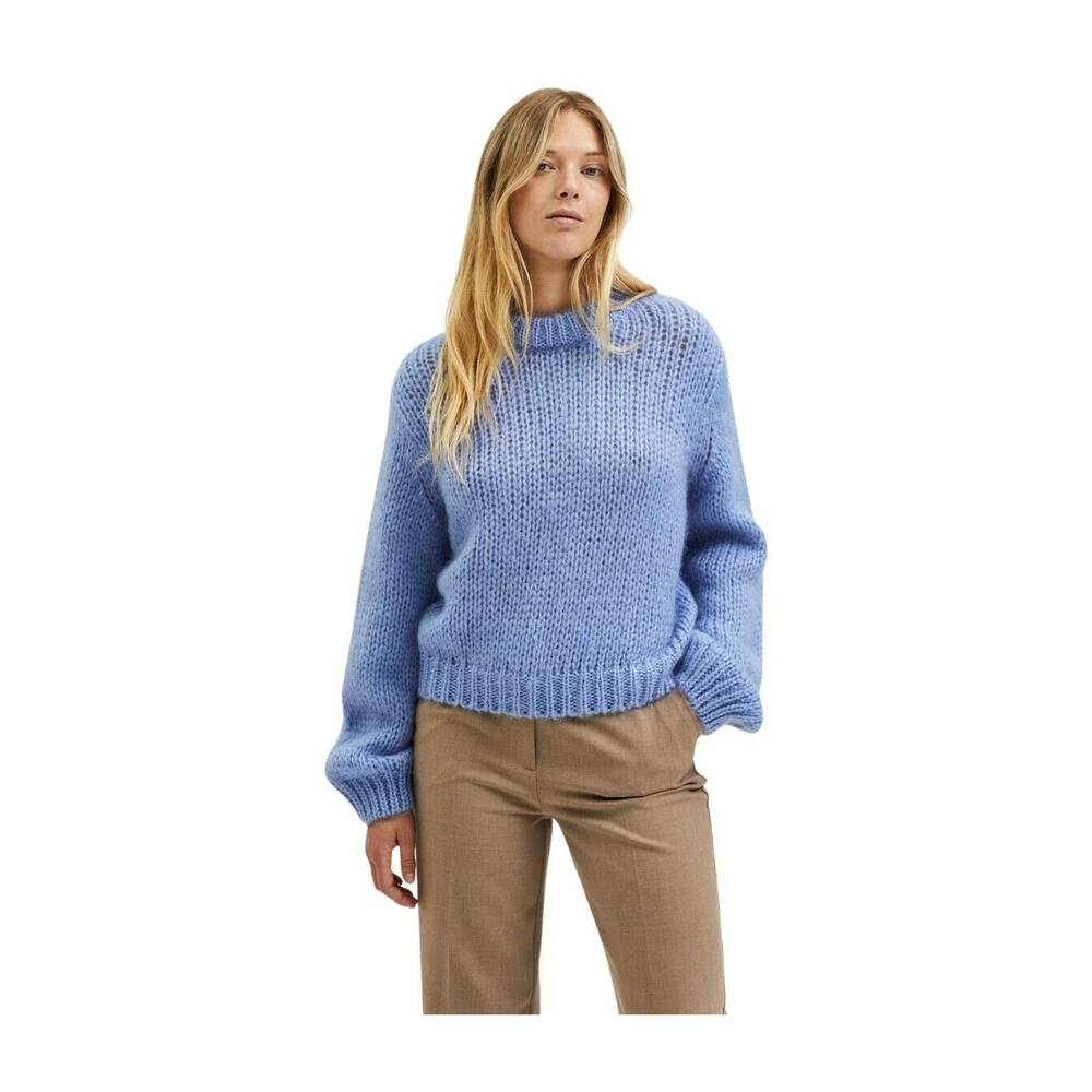 Selected Femme Crew Neck Sweater Blue - Bilde 2