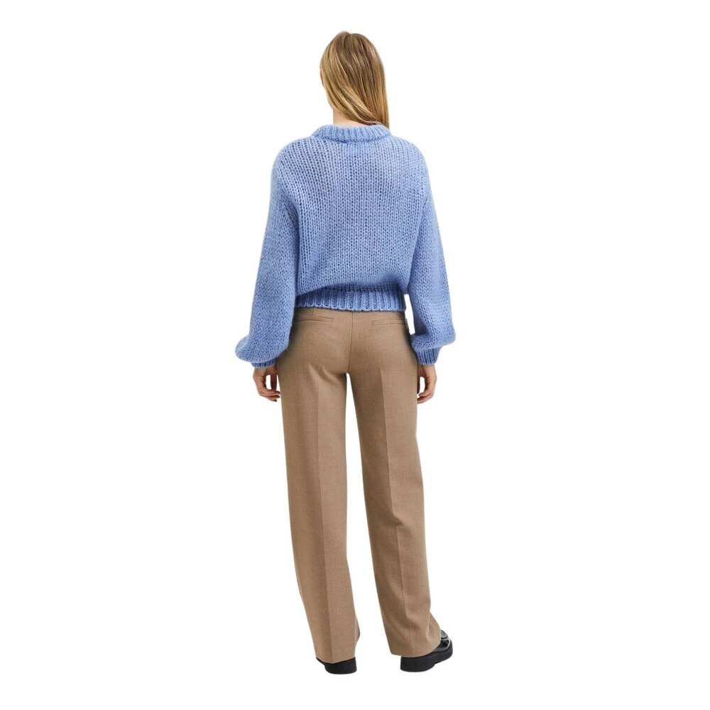 Selected Femme Crew Neck Sweater Blue - Bilde 3