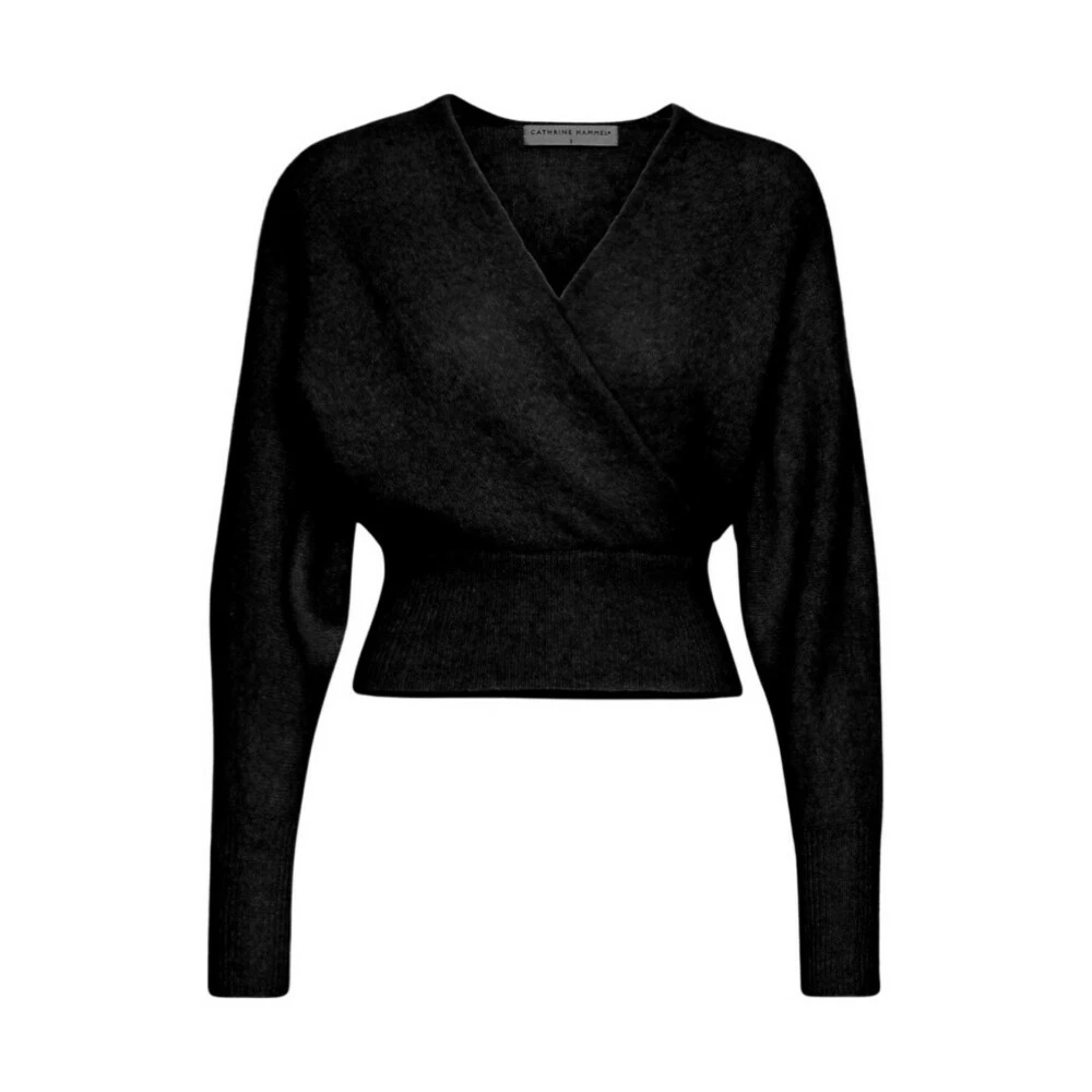 Cathrine Hammel Loose Wrap Sweater Black - Bilde 2