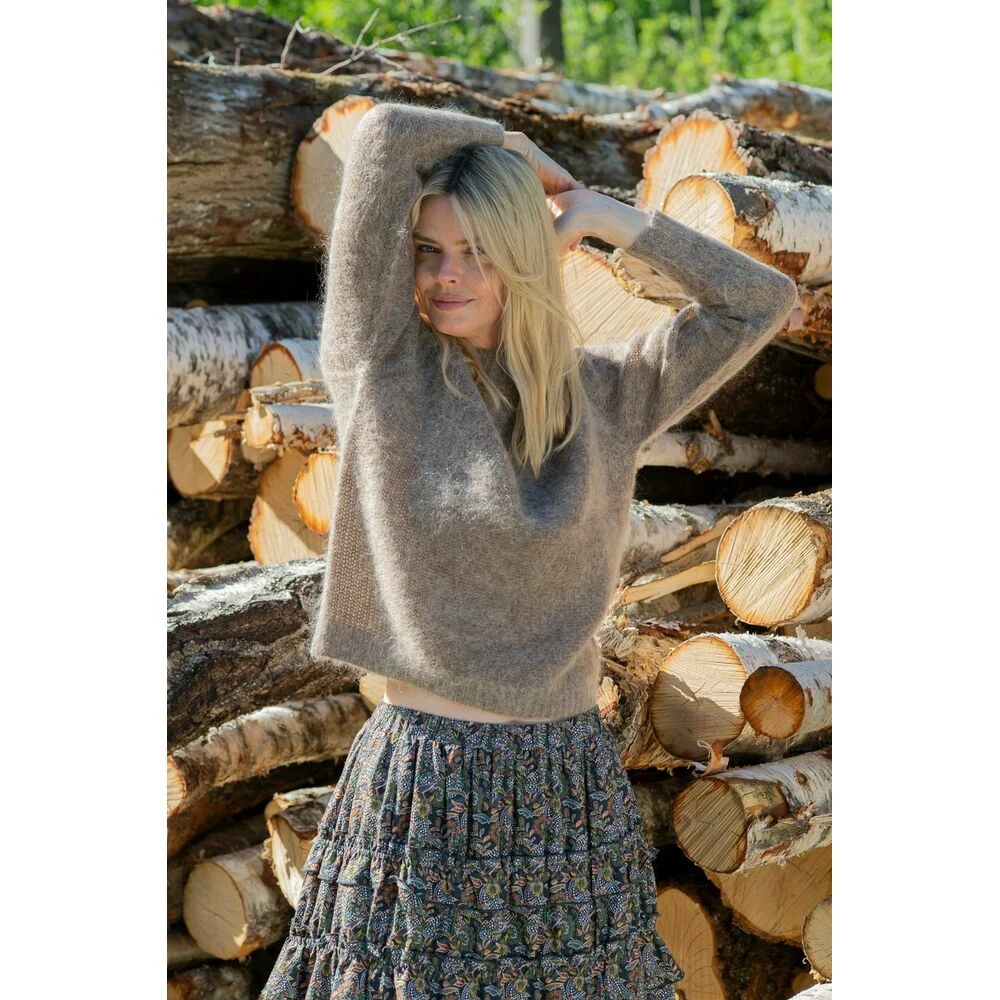 Brown Melange Arnie Says Maddox Genser Brown - Bilde 2