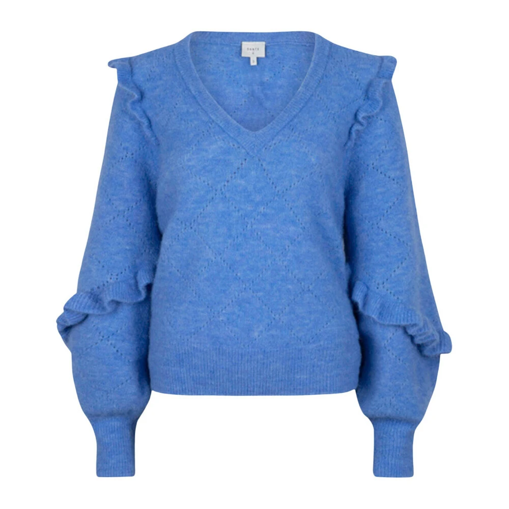 Dante 6 V-neck Knitwear Blue