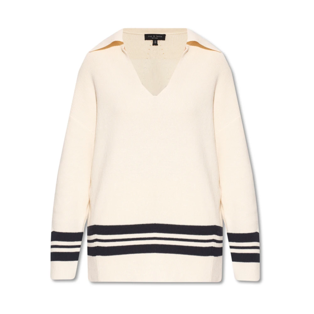Rag & Bone Cotton Sweater Beige - Bilde 3