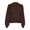 Brun Vero Moda Vmnancy Highneck Volume Blouse Ga Boo Genser Brown