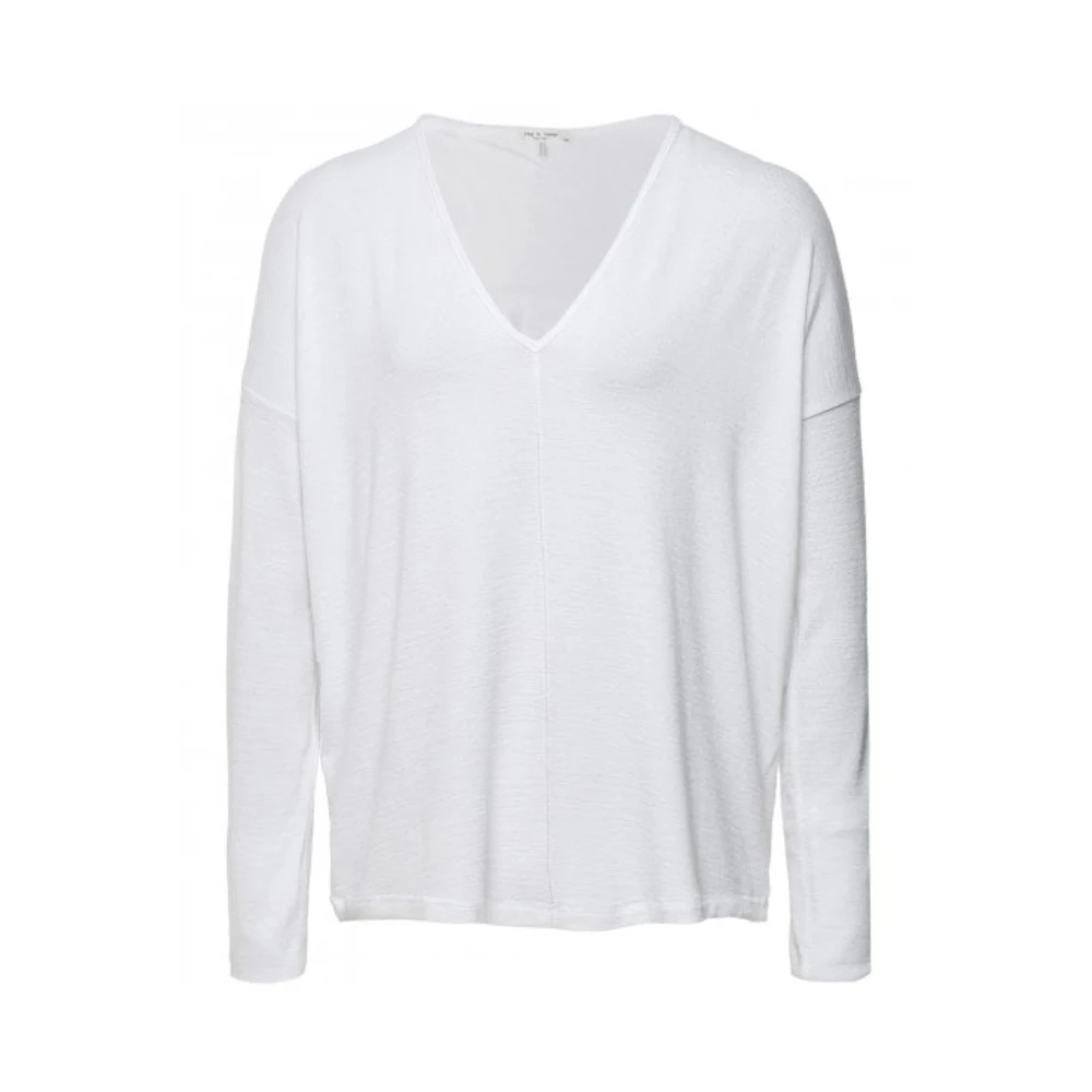 Rag & Bone The Knit Genser White - Bilde 2