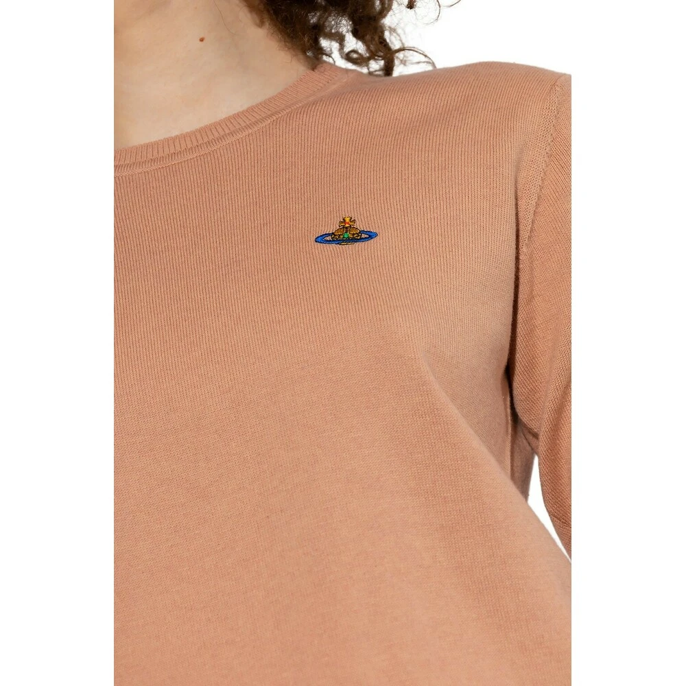 Vivienne Westwood Sweater With Logo Beige - Bilde 3
