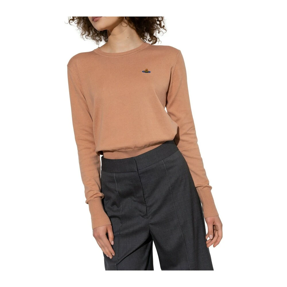 Vivienne Westwood Sweater With Logo Beige - Bilde 4