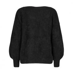 Sort Six Ames Malou Racoon Sweater Black Genser Black