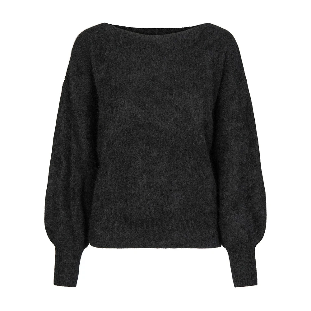 Sort Six Ames Malou Racoon Sweater Black Genser Black - Bilde 2