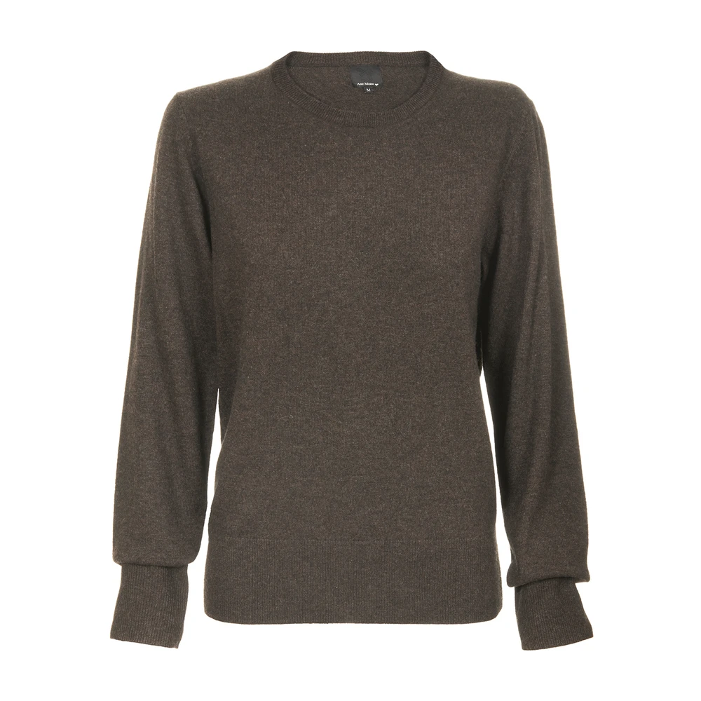 Ane Mone Enkel, Fin Rundhals Genser I Deilig Kvalitet! Brown