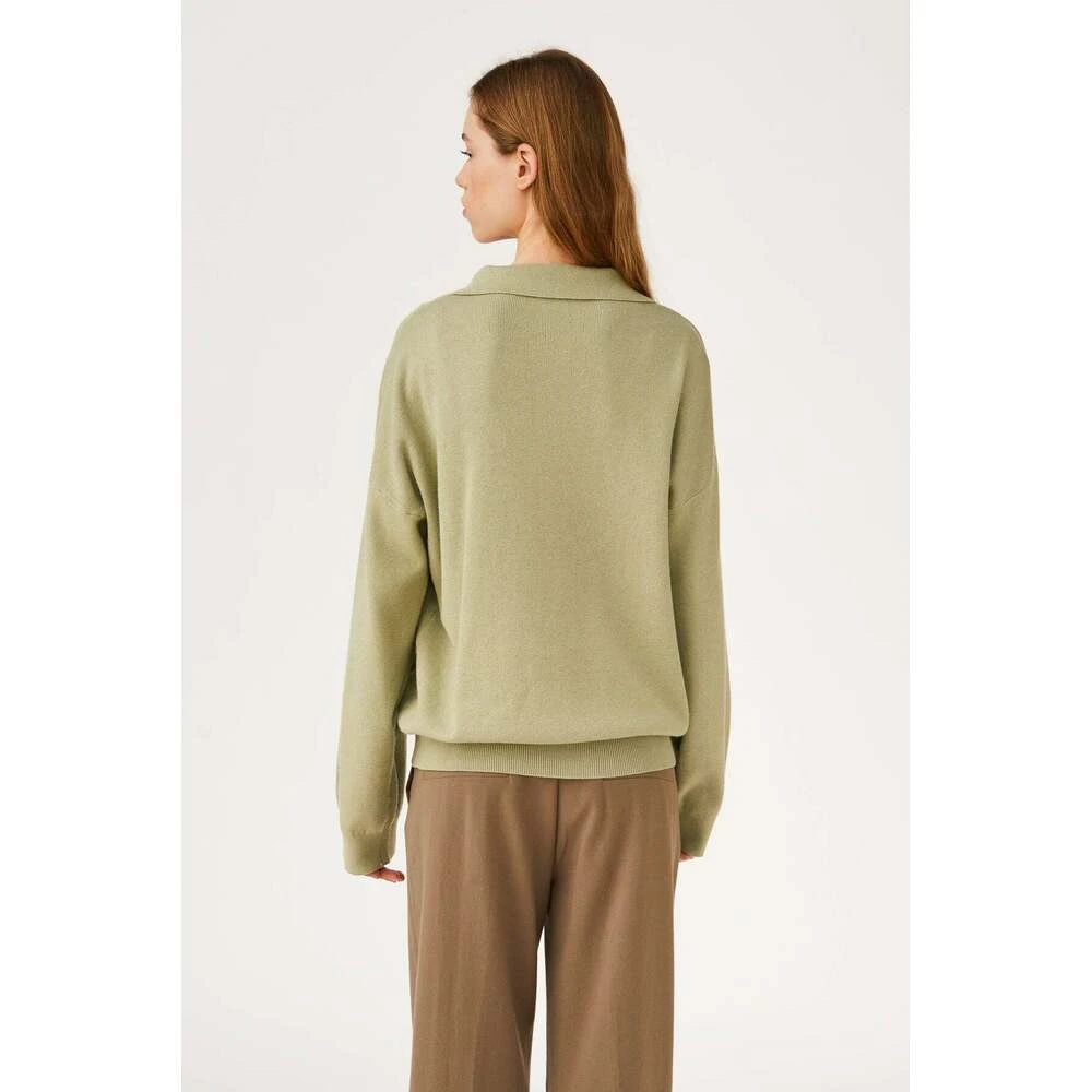 Soft Rebels Srvinny Collar Knit Green - Bilde 4