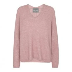 MOS MOSH Thora V-Neck Knit Pink