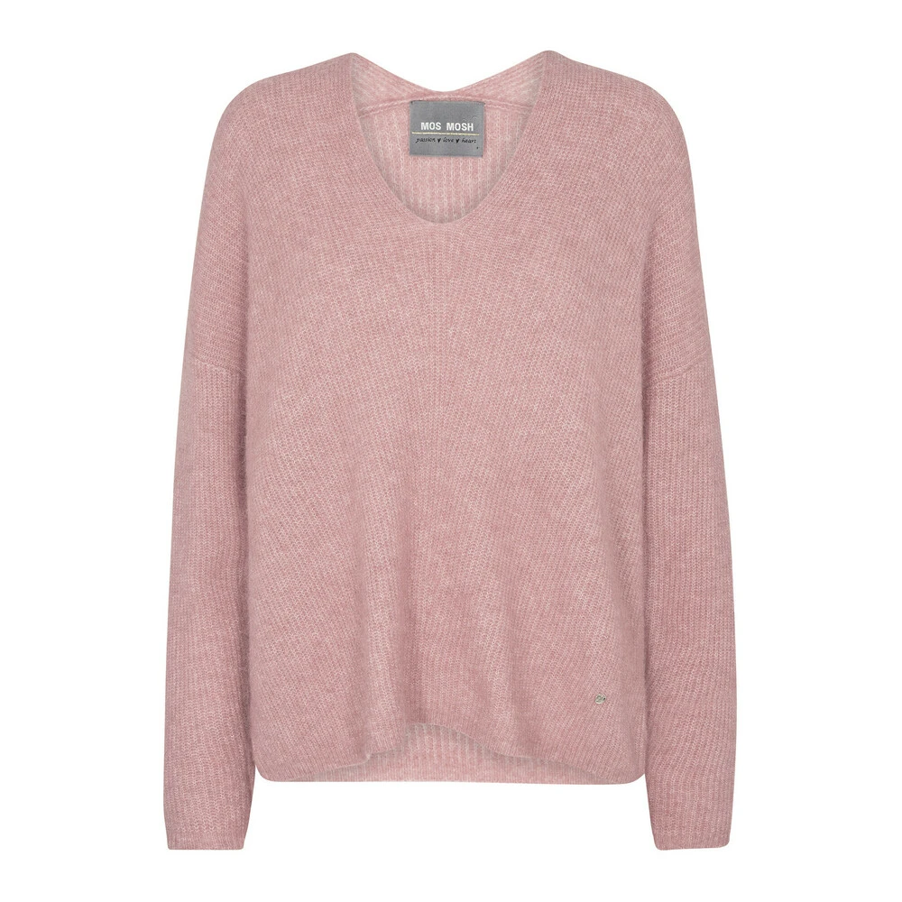 MOS MOSH Thora V-Neck Knit Pink