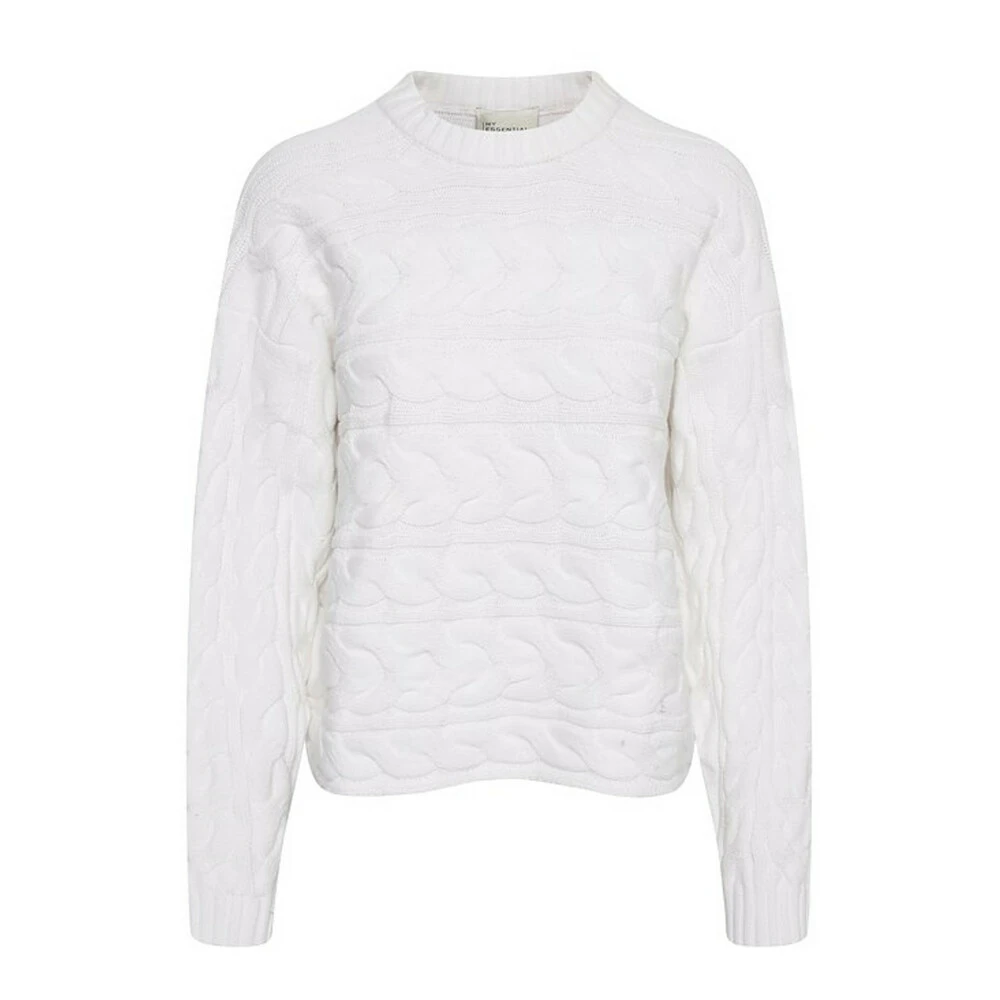 My Essential Wardrobe Round-neck Knitwear White