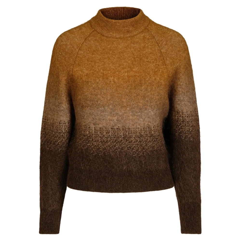 Brun Cathrine Hammel Graded Mohair Sweater Genser Brown