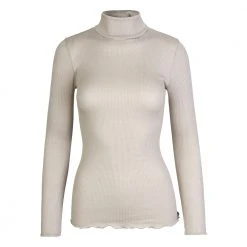 Beige Rosemunde Rosemunde Babette Turtleneck T-Shirt Overdeler Beige