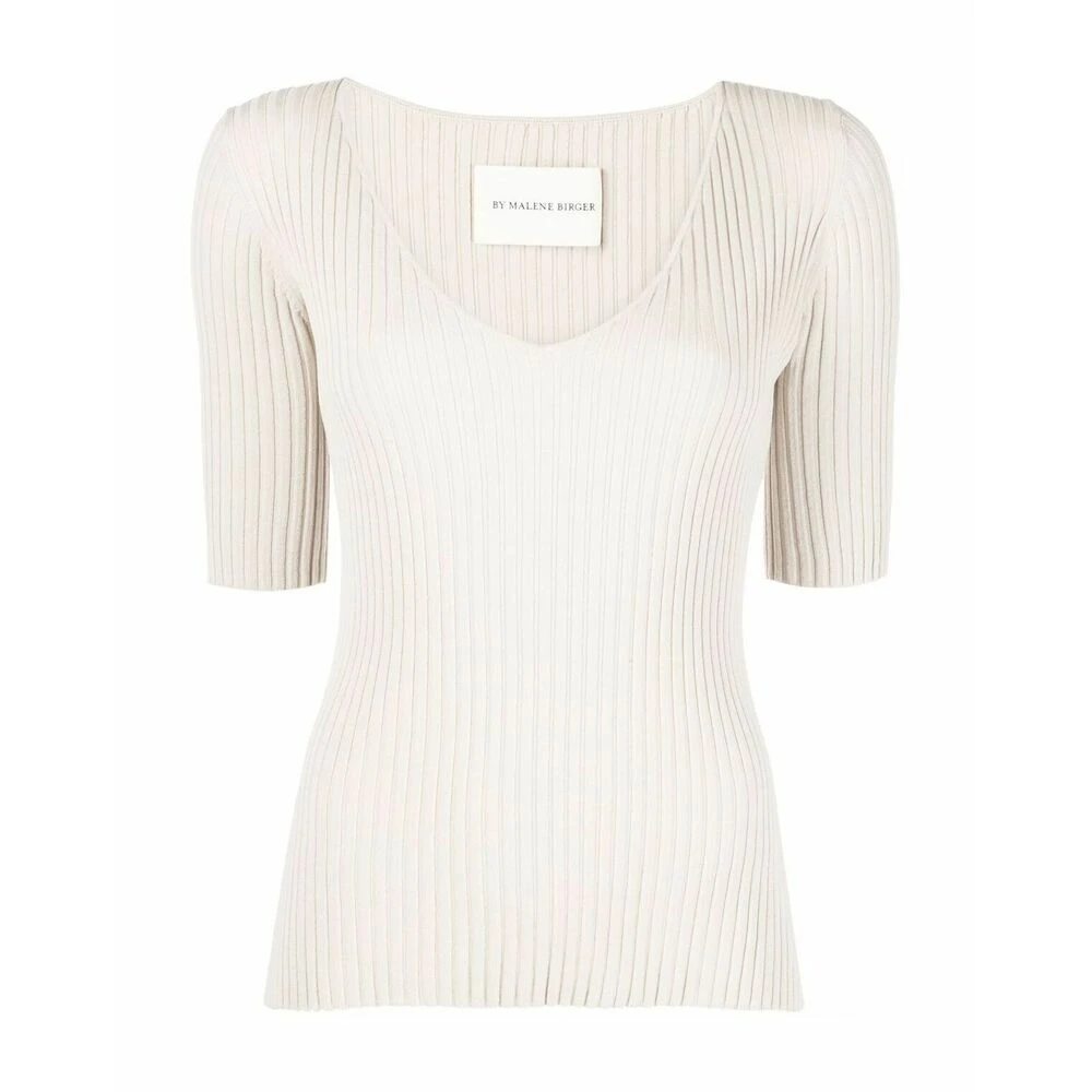 By Malene Birger V-neck Knitwear Beige - Bilde 2