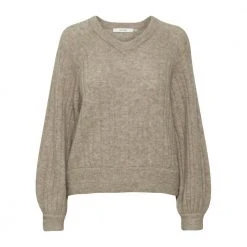 Gestuz Round-neck Knitwear Beige