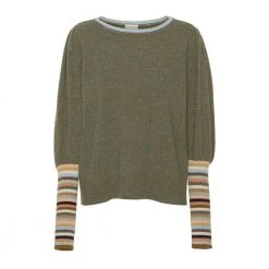 Project AJ117 Round-neck Knitwear Green
