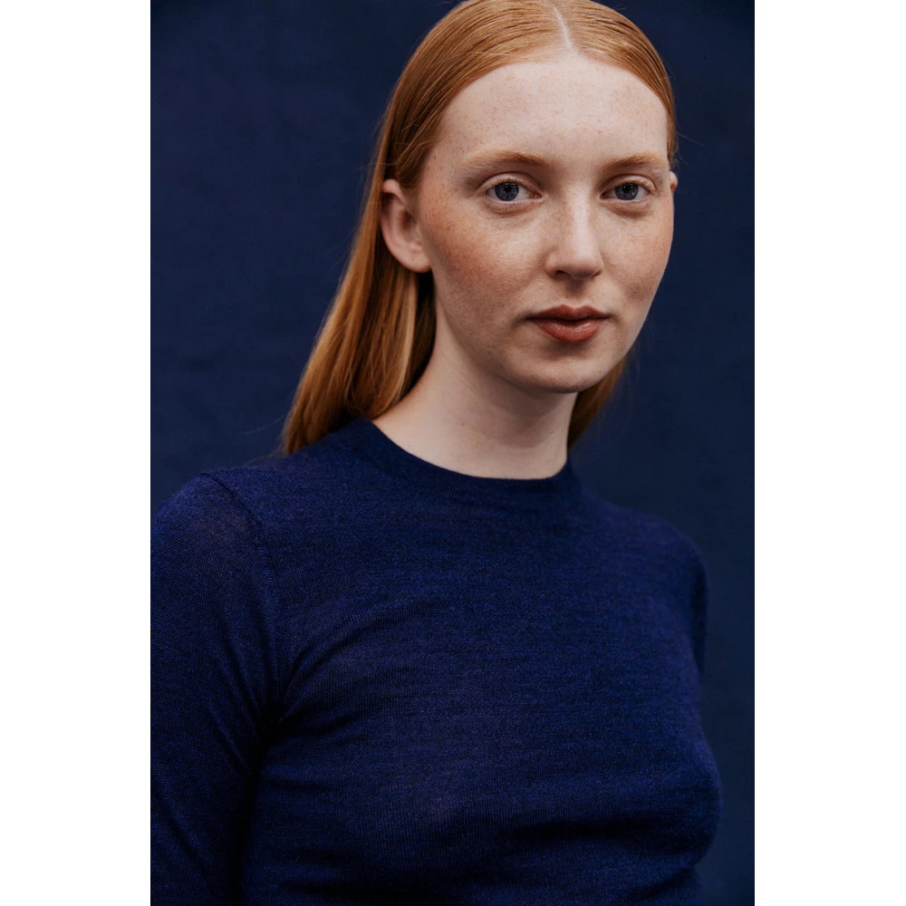 Cathrine Hammel Merino Crewneck Sweater Blue