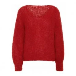American Dreams Milana LS Sweater Red