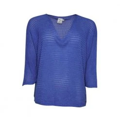 2-Biz Charisma Knitted Blouse Blue