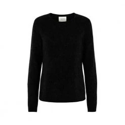 Second Female Brook Knit New O-Neck Black