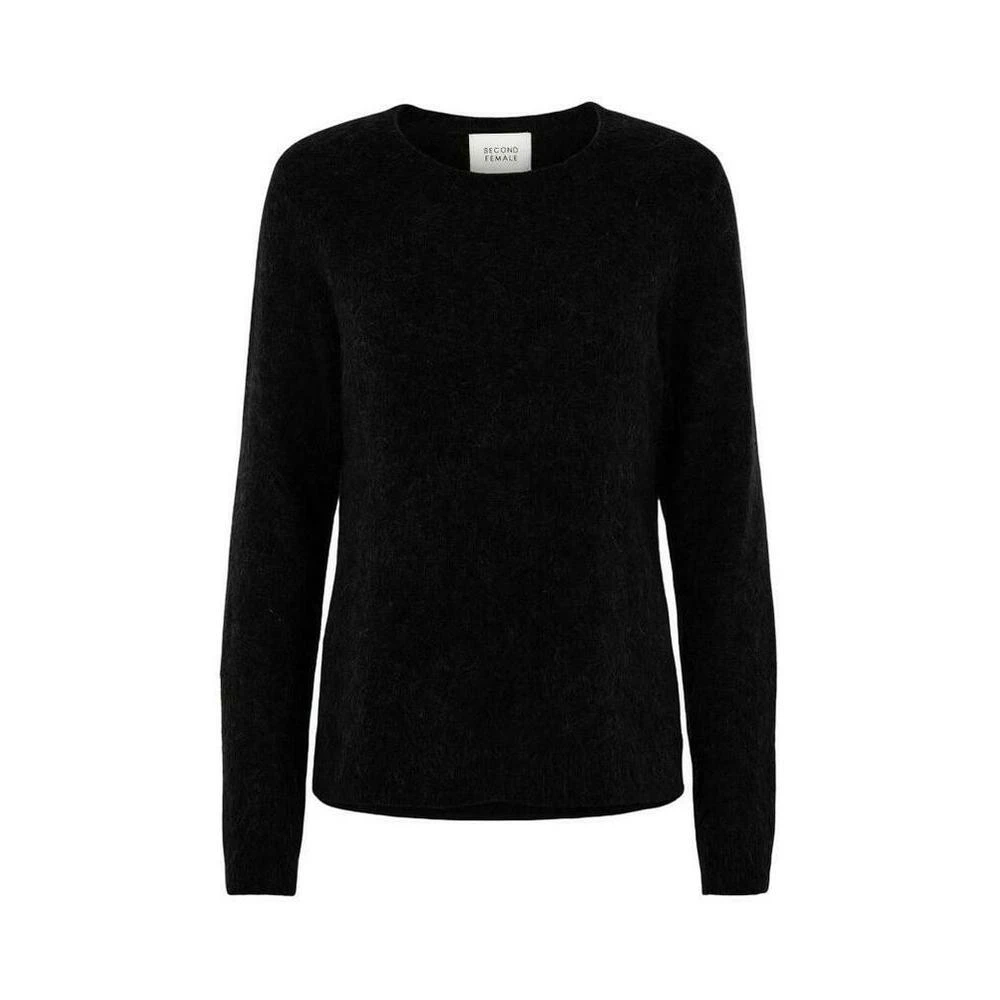 Second Female Brook Knit New O-Neck Black