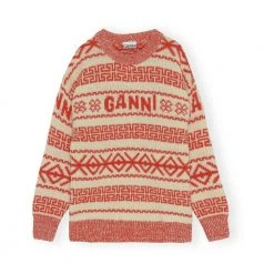 Ganni Pullover Red