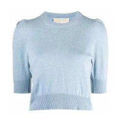 Michael Kors Puff Sleeve Sweater Blue