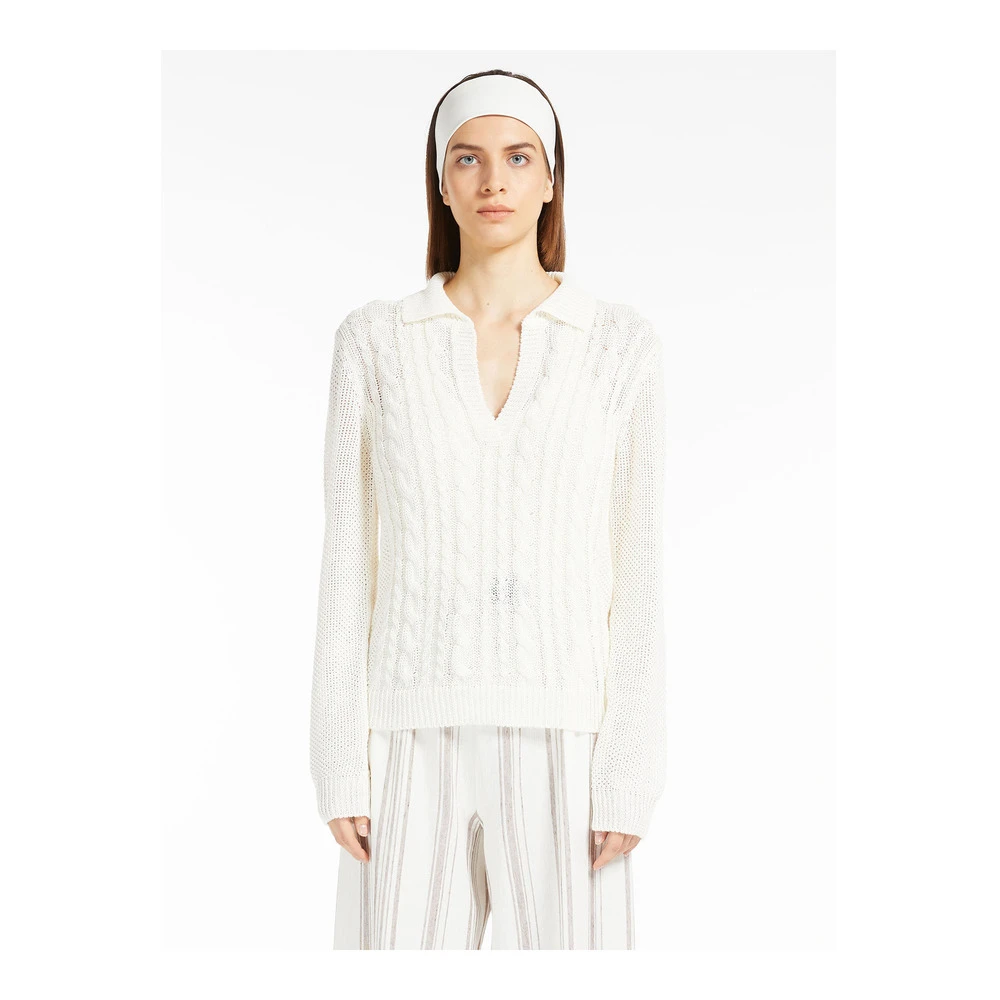 Hvit Max Mara Velo Overdeler White - Bilde 3