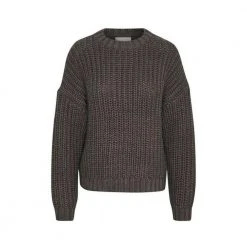 My Essential Wardrobe Round-neck Knitwear Gray