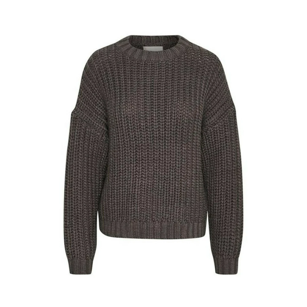 My Essential Wardrobe Round-neck Knitwear Gray