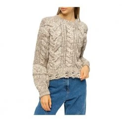 IRO Distressed Sweater Beige