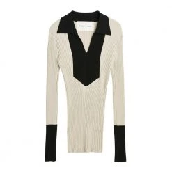 By Malene Birger Sweater Aneta Stripe Beige