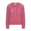 American Dreams Louisa Cable Knit Pullover Pink