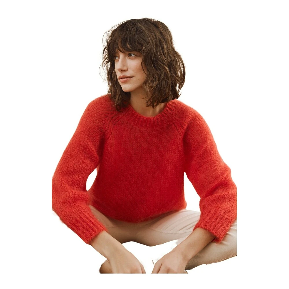 Rød Part Two Rhonapw Pullover Genser ; Cardigan Red - Bilde 4