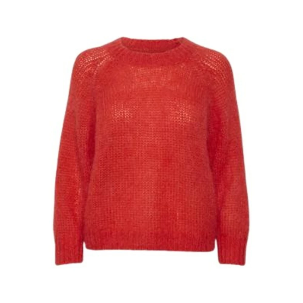 Rød Part Two Rhonapw Pullover Genser ; Cardigan Red - Bilde 5