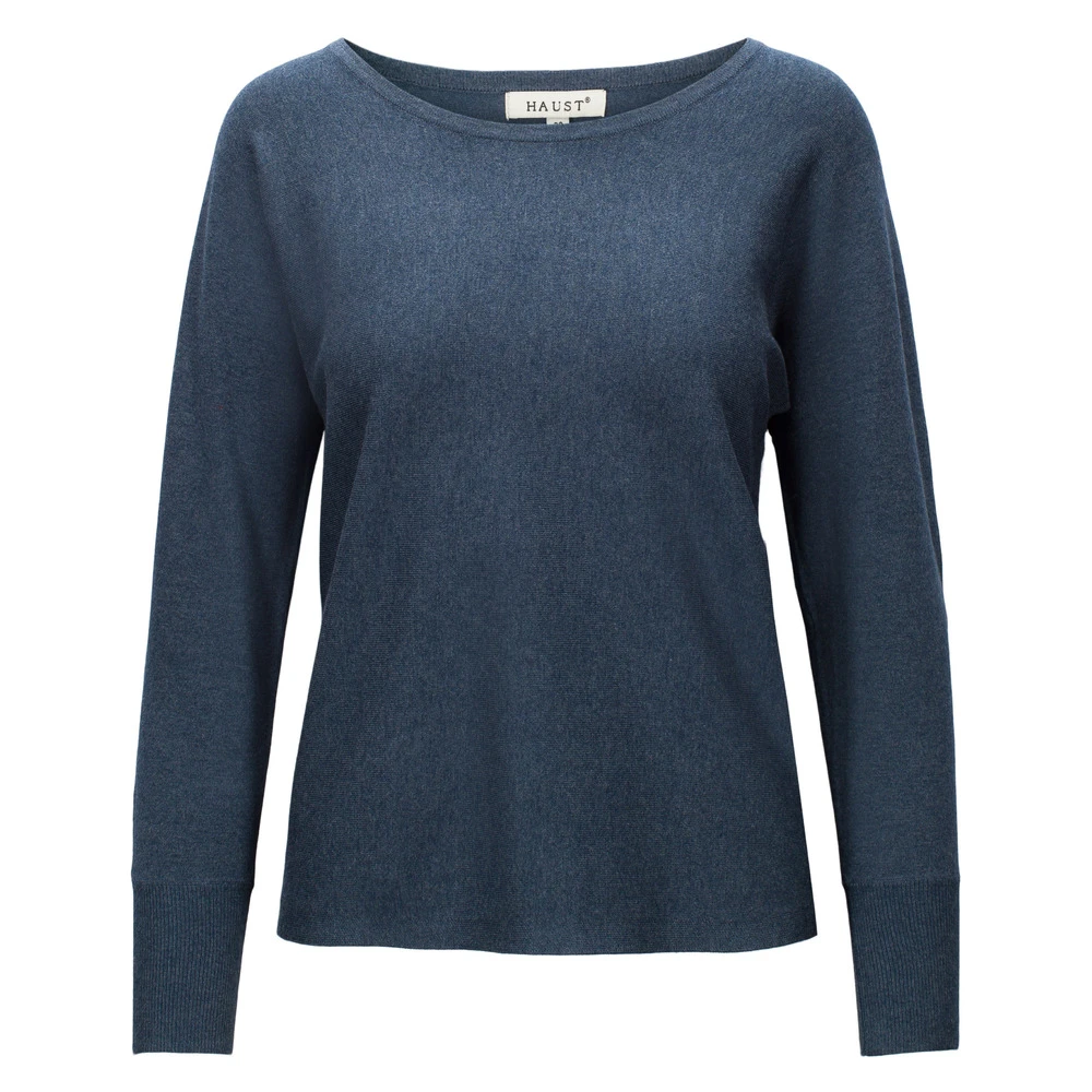 Haust Collection Strikket V-Hals Blue