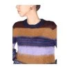 Paul Smith Sweater With Striped Pattern Brown