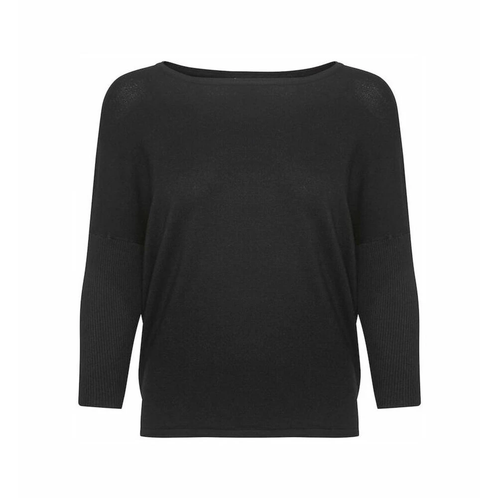 SORT SAINT TROPEZ MILASZ R-NECK PULLOVER Black - Bilde 3
