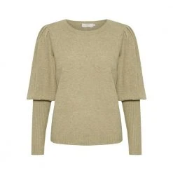 Cream Cr Dela Strikket Genser Beige